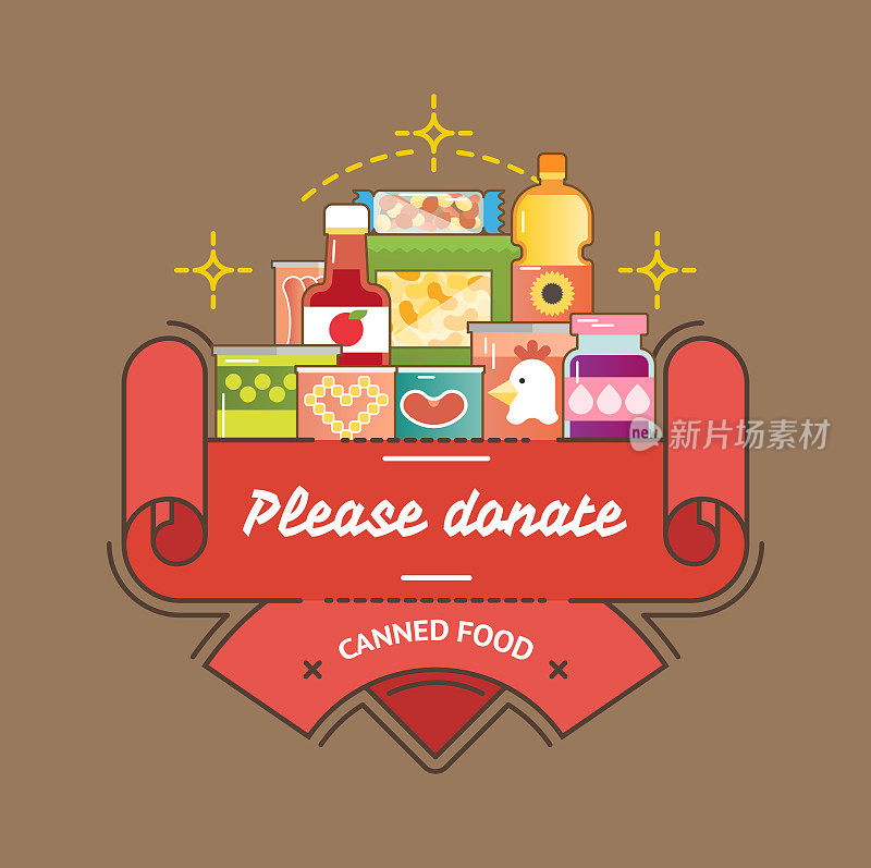 Food Drive canned food charity movement
